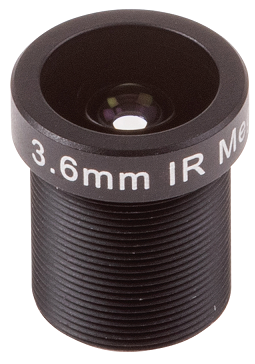 AXIS 02007-001 -  3.6 mm accessory lens, F1.8 with M12 thread, without IR-cut filter for day/night cameras with removable IR cut filter