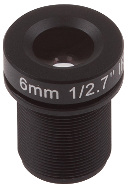AXIS 02008-001 -  6.0 mm accessory lens, F1.9 with M12 thread, without IR-cut filter for day/night cameras with removable IR cut filter