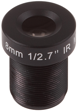 AXIS 02009-001 -  8.0 mm accessory lens, F1.8 with M12 thread, without IR-cut filter for day/night cameras with removable IR cut filter