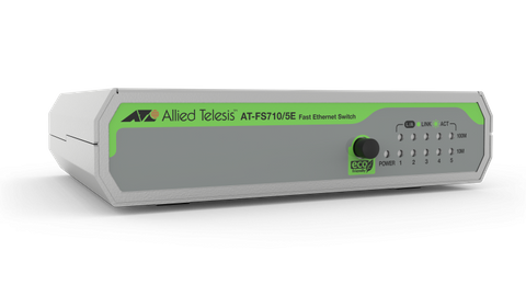 Allied Telesis Layer 2 Switch Unmanaged, 5 x 10/100TX with external PSU