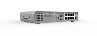 Allied Telesis 8 port 10/100/1000T unmanaged switch with external PSU (AC adaptor), AU Power Cord.