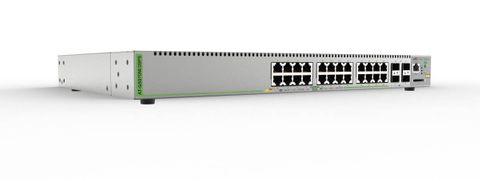 Allied Telesis Gigabit Layer 3 Lite Managed Switch, 24x 10/100/1000T PoE+, 4x 100/1000X SFP, AU Power Cord.