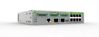 Allied Telesis Gigabit Layer 3 Lite Managed Switch, 8-port 10/100/1000T PoE++, 2-port 100/1000X SFP, 3-port DC-Input, One designated PWR300 requires at least (as supports up to 3)