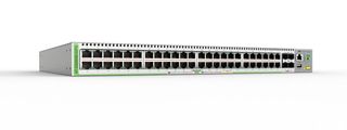 Allied Telesis Gigabit Layer 3 Lite Managed Switch, 48x 10/100/1000T PoE+, 4 x 100/1000X SFP with fixed single power supply, AU Power Cord.