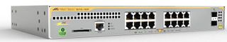 Allied Telesis Industrial managed PoE+ switch, 16 x 10/100/1000TX PoE+ ports and 2 x 100/1000X SFP