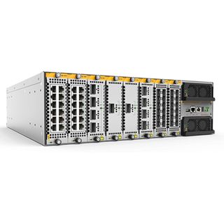 Allied Telesis High capacity stackable modular chassis switch with 8 x 240Gbps expansion bays (PSUs not included).  1 year NCP support (Start date is shipment date from ATI - Grace period 90days)