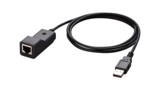 Allied Telesis Management cable kit (USB to Serial Console) with a USB Type-A male connector and an RJ-45 female receptor. Length=1.2 meters. Requred a windows driver download