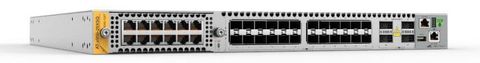 Allied Telesis 24-SFP+ slots stackable switch with 1 module bay, 4 QSFP28 ports and dual hotswap PSU bays. 1 year NCP support (Start date is shipment date from ATI - Grace period 90 days)