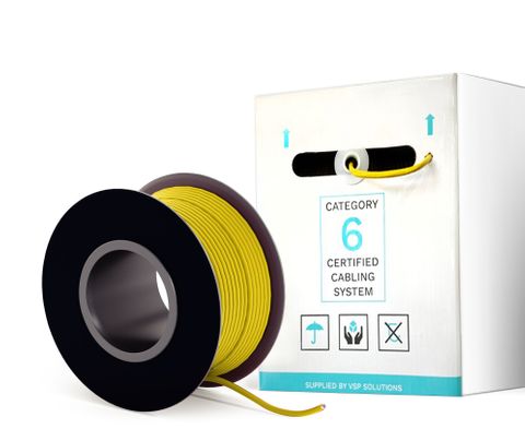 VSP CAT6 Cable - Yellow, 300Mtr Pull Box with Reel