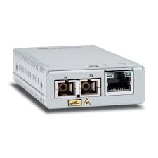 Allied Telesis 10/100/1000T to 1000SX/SC MM Media & Rate Converter, Multi-region PSU, TAA (Federal)