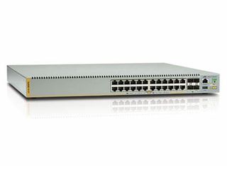 Allied Telesis 24-port 100/1000X SFP stackable L3 switch with 4 SFP+ ports and 2 fixed power supplies, AU Power Cord. 1 year NCP support (Start date is shipment date from ATI - Grace period 90 days)