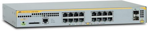Allied Telesis L2+ switch with 16 x 10/100/1000T PoE ports and 2 x 100/1000X SFP ports, AU Power Cord. 1 year NCP support (Start date is shipment date from ATI - Grace period 90 days)