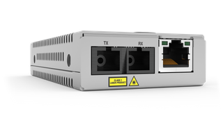 Allied Telesis TAA (Federal), 10/100/1000T to 1000LX/SC (20km) Single-Mode Mini Media & Rate Converter