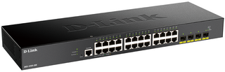 DLINK 28-Port Gigabit Smart Managed Switch with 24 RJ45 and 4 SFP+ 10G Ports