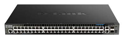 DLINK 52-Port Gigabit Smart Managed Stackable PoE+ Switch with 44 PoE+ 1000Base-T, 4 PoE+ 2.5GBase-T, 2 10GBase-T and 2 SFP+ Ports. PoE budget 370W (740W with DPS-700).