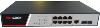 HIKVISION SWITCH, 8 PORT POE GIGABIT FULL MANAGED (3E2510)