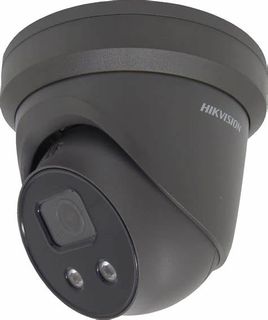 HIKVISION 8MP ACUSENSE TURRET, IP67, IR, BUILT-IN MIC, SPEAKER, STROBE LIGHT, 2.8MM, BLACK (2386)