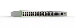 Allied Telesis 48-port 10/100/1000-T stackable L3 switch, 4x SFP+ oorts and a single fixed power supply, AU Power Cord.