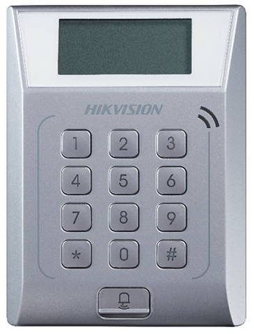 HIKVISION STANDALONE ACCESS CONTROL TERMINAL, MIFARE, KEYPAD, INDOOR (K1T802)