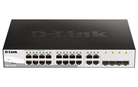 DLINK - 20-Port Figabit WebSmart Switch with 16 UTP and 4 SFP Ports