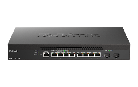 DLINK 10 Gigabit Ethernet Smart Managed Switches DXS-1210 Series The, 8 x 10GBASE-T ports, 2 x SFP+ ports