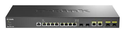 DLINK 10 Gigabit Ethernet Smart Managed Switches, 8 x 10GBASE-T ports,2 x SFP+ ports, 2 x 10GBASE-T/SFP+ combo ports