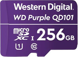 WD Purple 256GB MicroSDXC Card 24/7 -25?C to 85?C Weather & Humidity Resistant for Surveillance IP Cameras