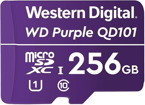 WD Purple 256GB MicroSDXC Card 24/7 -25?C to 85?C Weather & Humidity Resistant for Surveillance IP Cameras