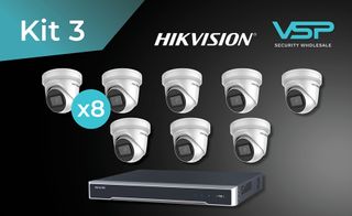 HIKVISION 1 x 8 Channel NVR + 8 x 2365G1 Turret, 6MP,4mm