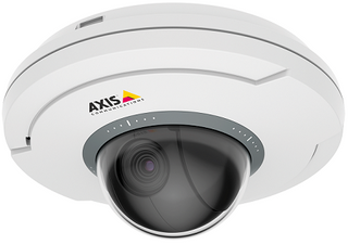 AXIS 02345-001 - M5074 ceiling-mount mini PTZ dome camera with 5x Optical zoom and autofocusing, HDTV 720p (1280x720) 30fps in H.264/H.265 with Zipstream and Motion