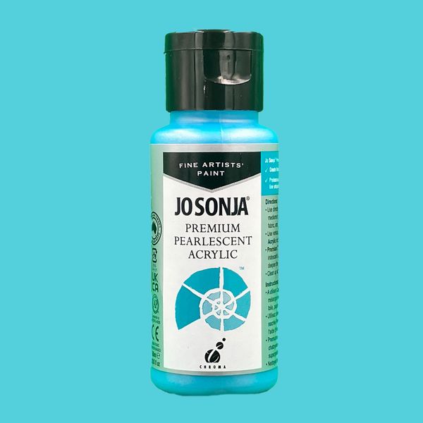 Jo Sonja's Premium Pearlescent Acrylic Paint - Blue - 60ml