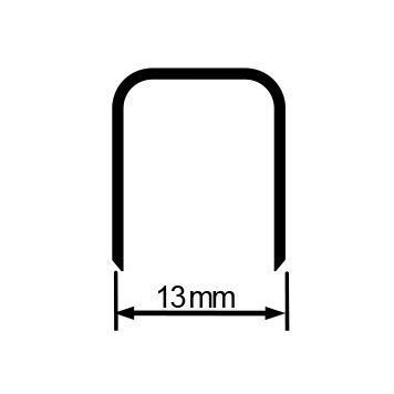 80 Series Galvanised Steel Wire 13mm crown