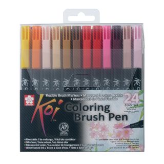 Sakura Koi Colouring Brush Pen, 24pc Set