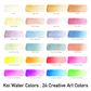 Koi Water colours Pocket Box Creative Art 24-Colour