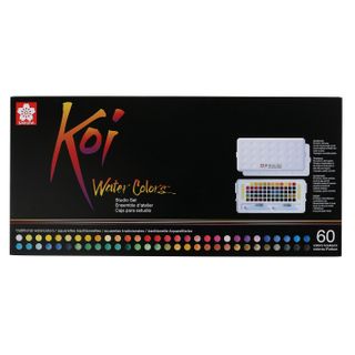 Koi Water colours Pocket Box 60-Colour + Waterbrush