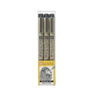 Sakura Pigma Micron 3pc Set Black 01,03,05