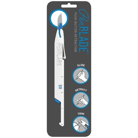 PenBlade #10 Blue Scalpel Single Blister Pack