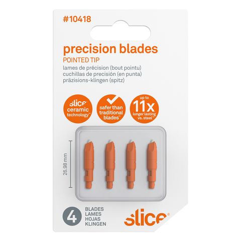 Slice Precision Blades Pointed Tip 4 Pk