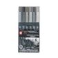 Sakura Koi Colouring Brush Pen, 6pc Set Gray