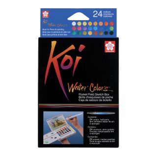 Koi Water colours Pocket Box 24-Colour + Waterbrush