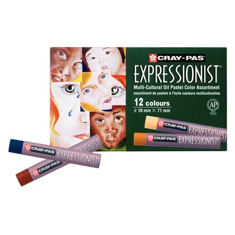 Sakura Cray-Pas Expressionist 12 Colour Multi-Cultural Oil Pastel Set