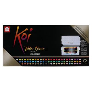 Koi Water colours Pocket Box 72-Colour + Waterbrush