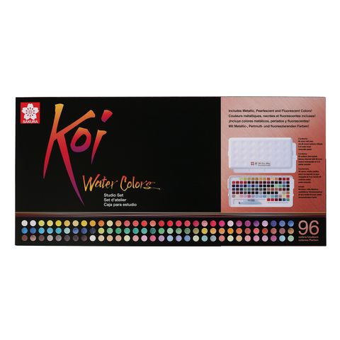 Koi Water colours Pocket Box 96-Colour + Waterbrush