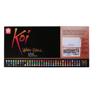Koi Water colours Pocket Box 96-Colour + Waterbrush