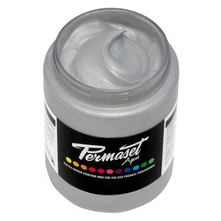 Permaset Aqua Metallic 300ml Bright Silver