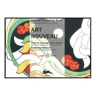 Pepin Postcard Colouring Book - Art Nouveau