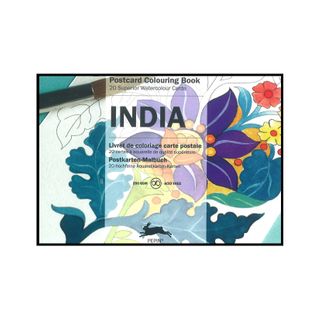 Pepin Postcard Colouring Book - India