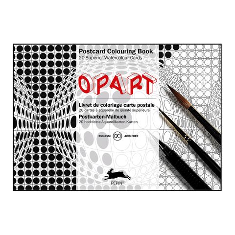 Pepin Postcard Colouring Book - Op Art