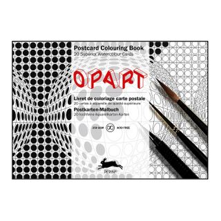 Pepin Postcard Colouring Book - Op Art