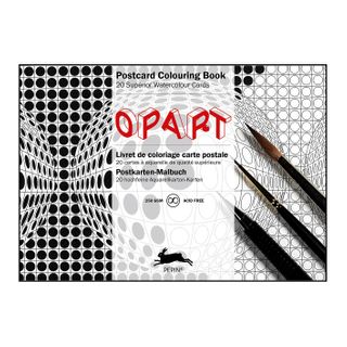 Pepin Postcard Colouring Book - Op Art